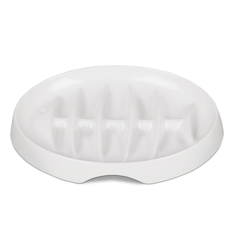 Anti-Gulping Cat & Dog Bowl – Slow Eating Made Fun