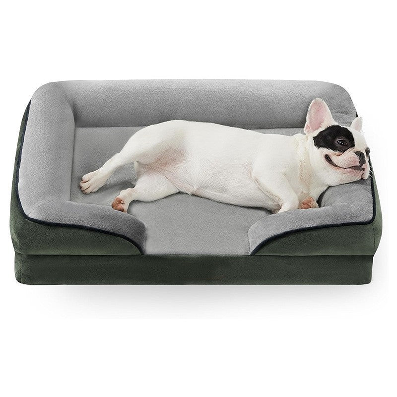 Cozy Plush Dog Sofa – Comfy & Easy to Clean