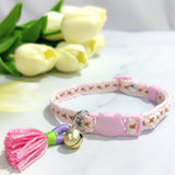 Adjustable Cat Collar – Safety Buckle with Bell