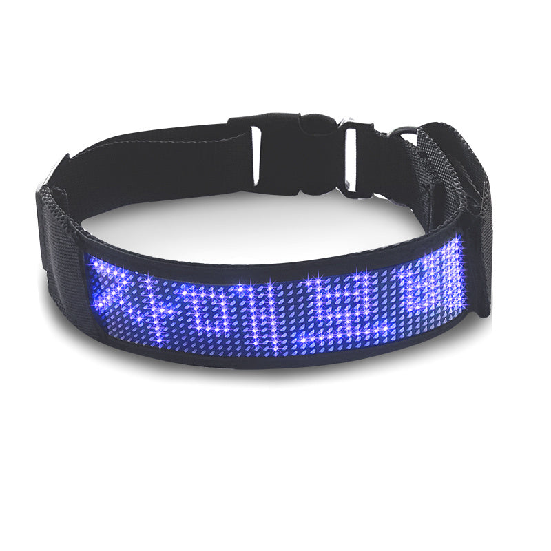 Luminous LED Dog Harness – Personalized Display for Safety