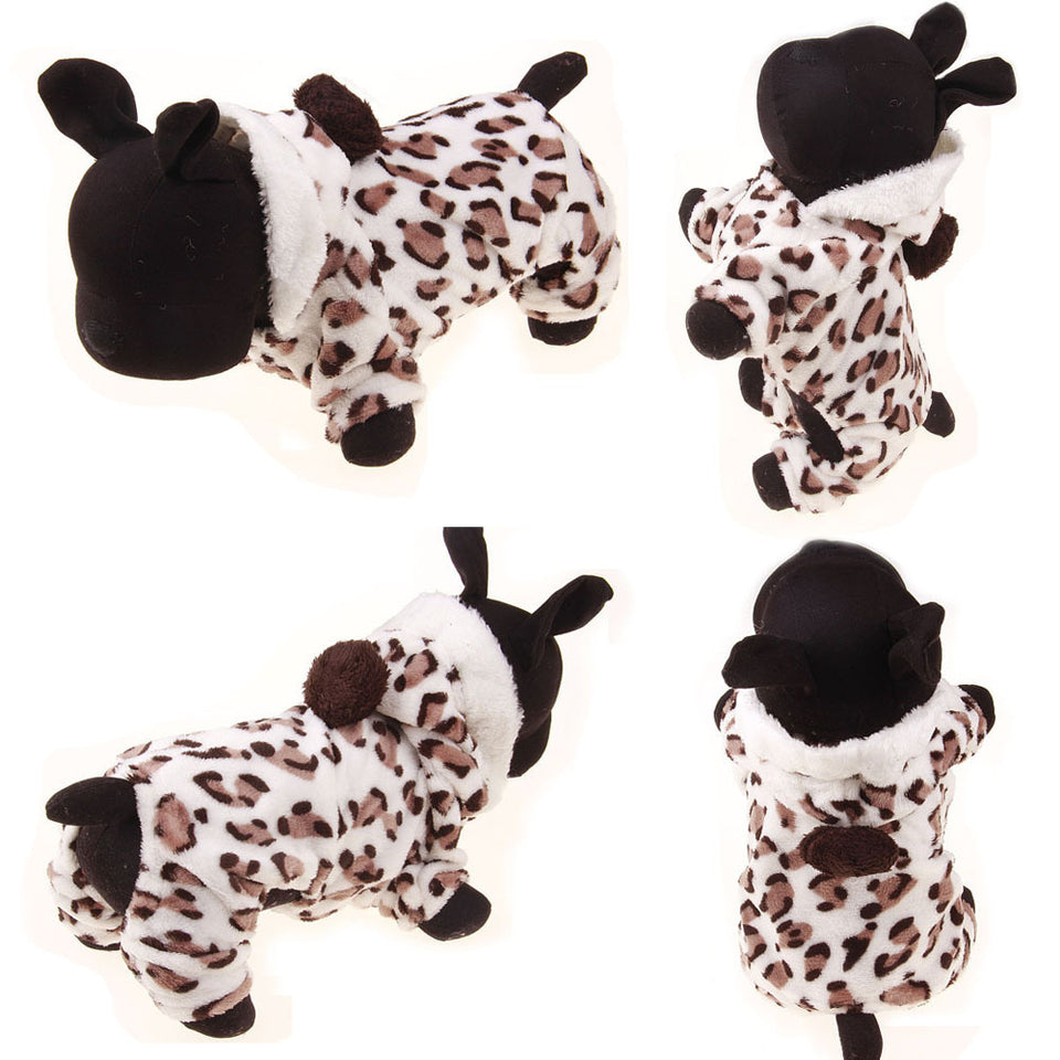 Adorable Fawn Four-Leg Dog Outfit – Cozy Pet Clothes
