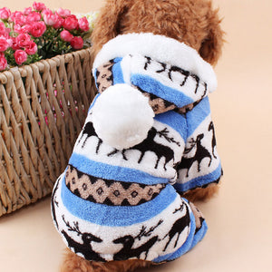 Adorable Fawn Four-Leg Dog Outfit – Cozy Pet Clothes