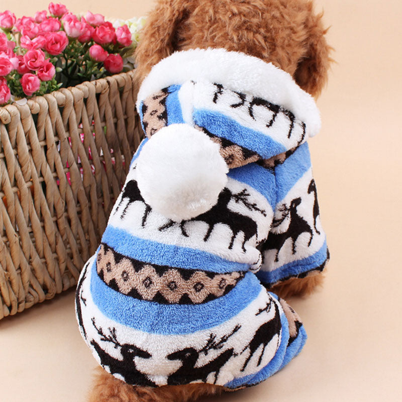Adorable Fawn Four-Leg Dog Outfit – Cozy Pet Clothes