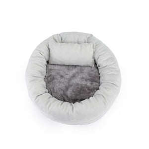 Egg Tart Pet Bed – Cozy Winter Nest for Pets