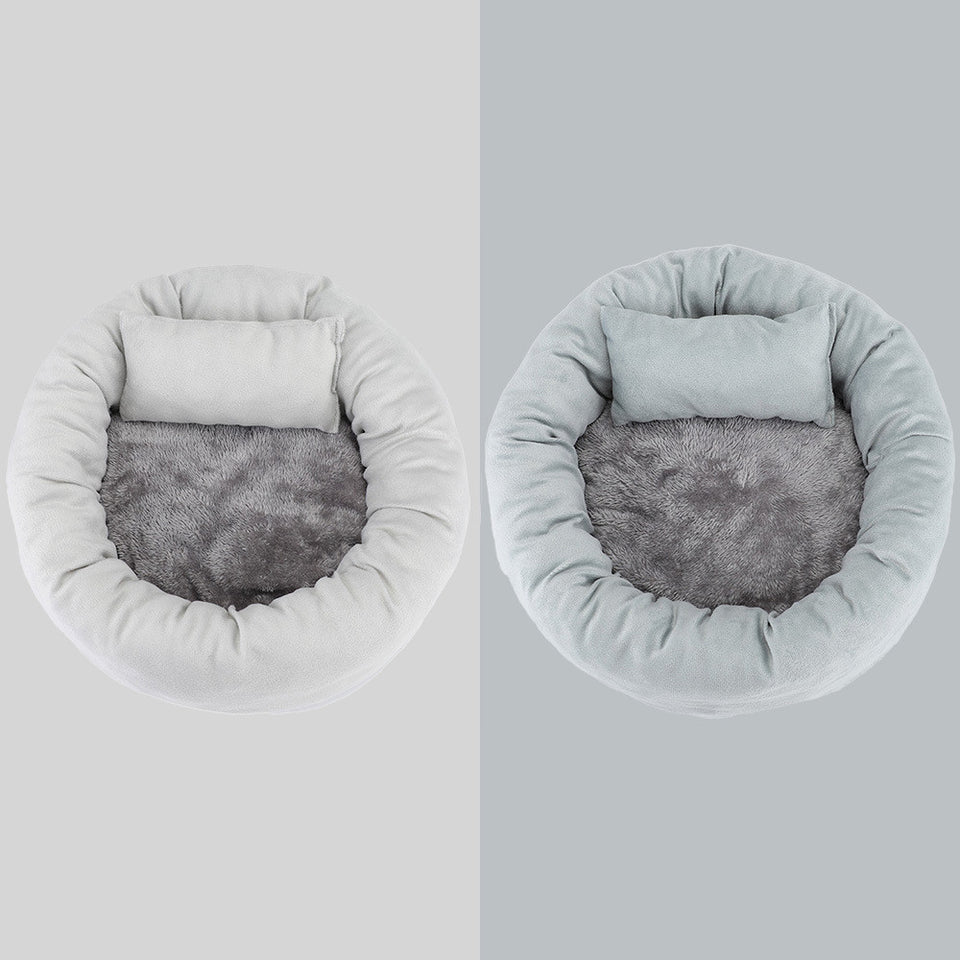 Egg Tart Pet Bed – Cozy Winter Nest for Pets