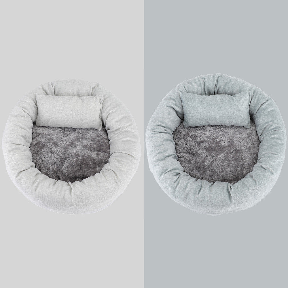 Egg Tart Pet Bed – Cozy Winter Nest for Pets