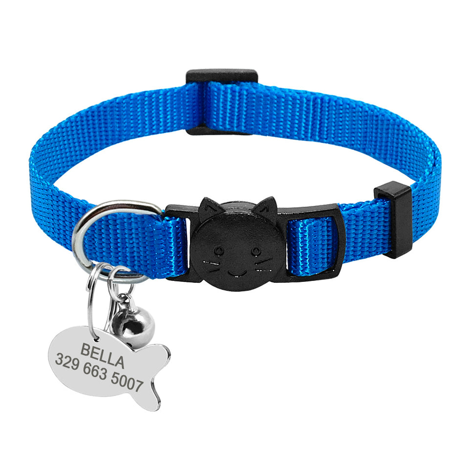 Breakaway Cat Collar – Custom ID Tag Included