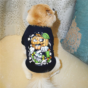 Casual Cotton Dog Tee – Breathable Summer Pet Outfit