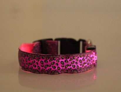 Adjustable LED Dog Collar – Bright and Fashionable