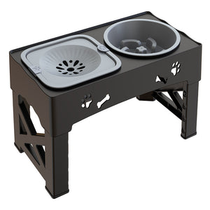 Happy Paws Double Bowl – Raised Stainless Steel Feeder