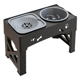 Happy Paws Double Bowl – Raised Stainless Steel Feeder