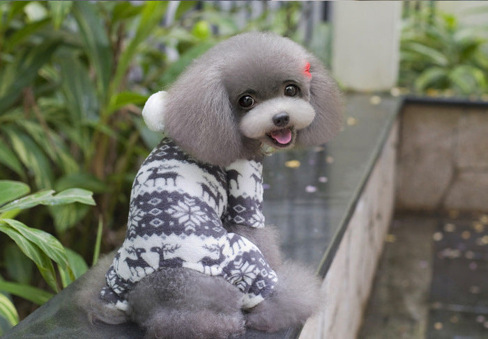 Adorable Fawn Four-Leg Dog Outfit – Cozy Pet Clothes