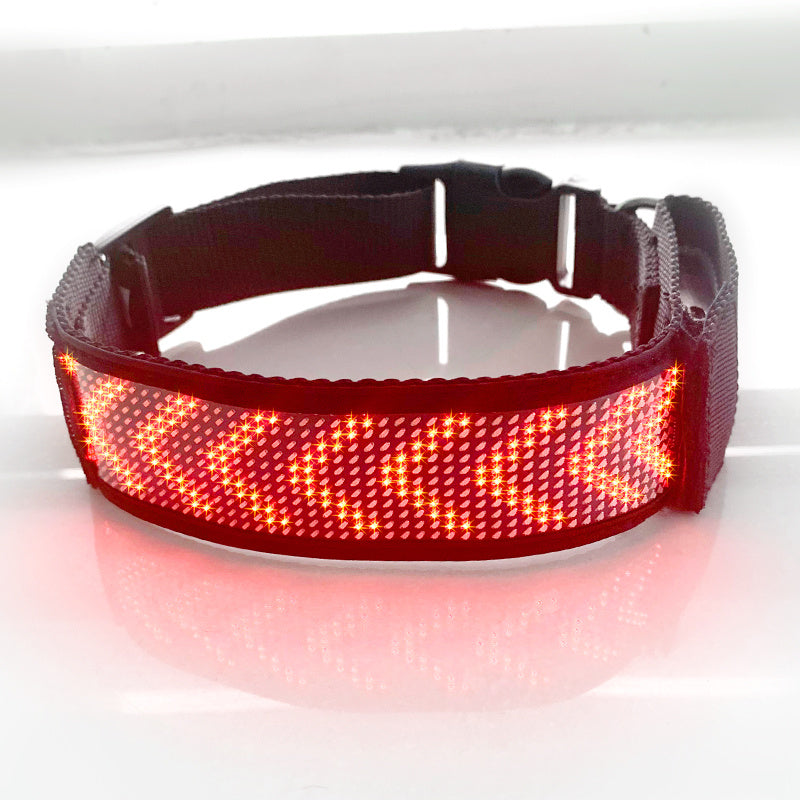 Luminous LED Dog Harness – Personalized Display for Safety