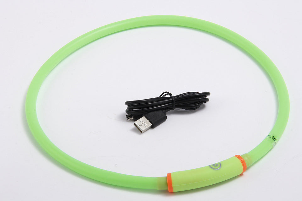 Waterproof LED Dog Collar – Rechargeable Luminous Night Safety