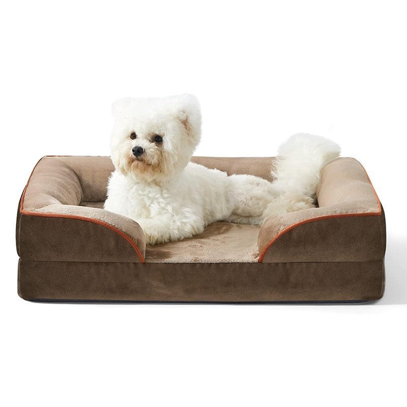 Cozy Plush Dog Sofa – Comfy & Easy to Clean