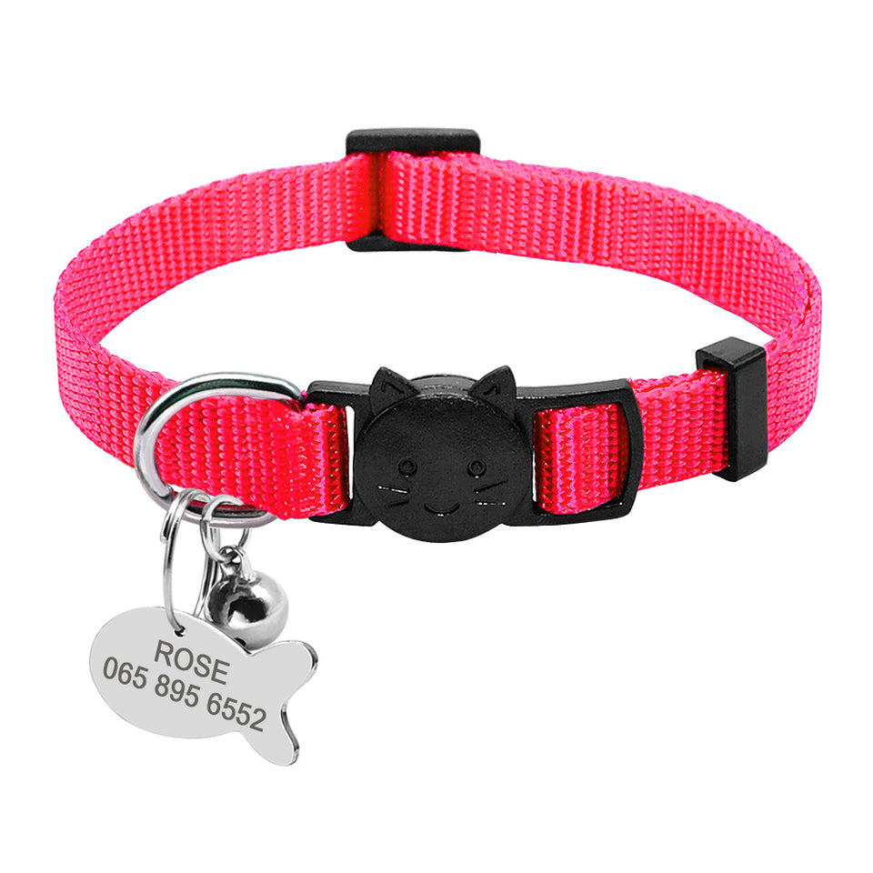 Breakaway Cat Collar – Custom ID Tag Included