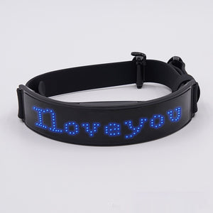 LED Display Dog Harness – Stylish Nighttime Visibility