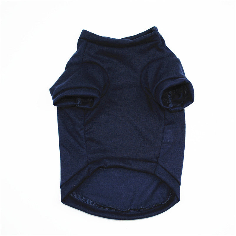 Casual Cotton Dog Tee – Breathable Summer Pet Outfit