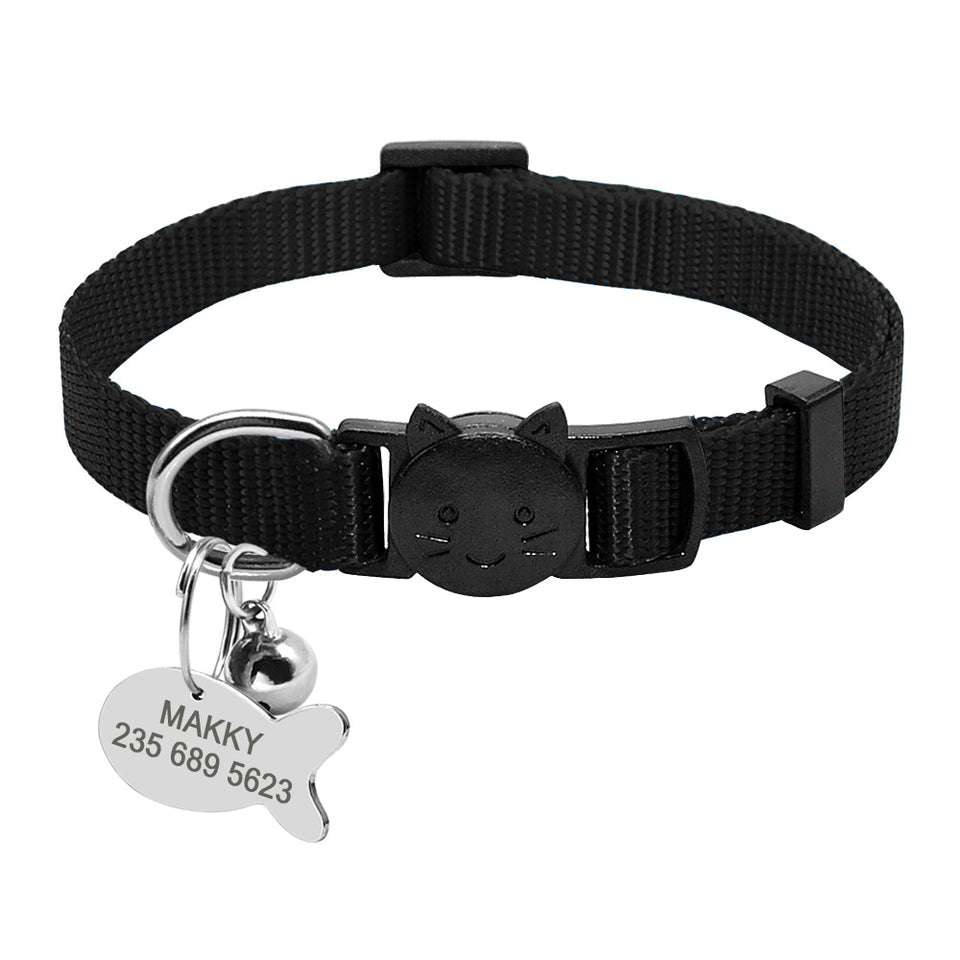 Breakaway Cat Collar – Custom ID Tag Included