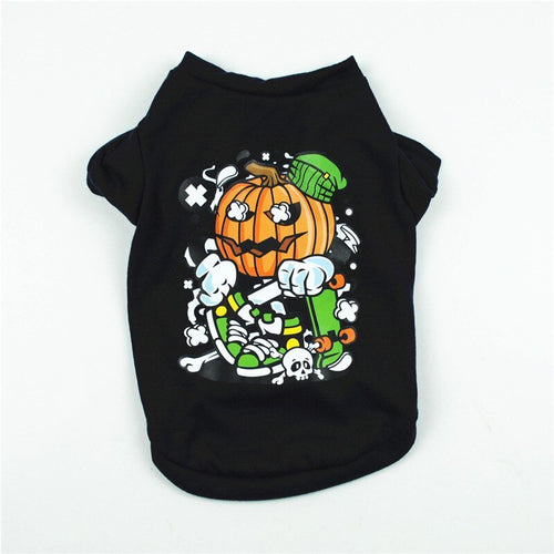 Casual Cotton Dog Tee – Breathable Summer Pet Outfit