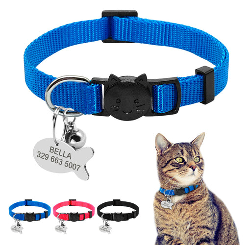 Breakaway Cat Collar – Custom ID Tag Included