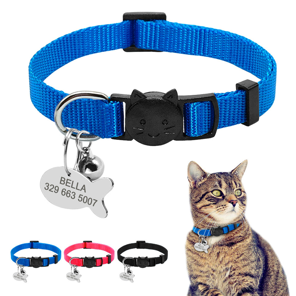 Breakaway Cat Collar – Custom ID Tag Included