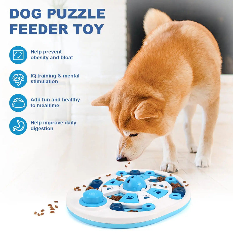 Interactive Dog Puzzle Toy – Fun, Rewarding Feeding Game