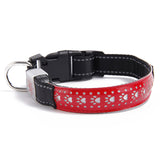 Luminous Embossed LED Dog Collar for Small & Large Dogs
