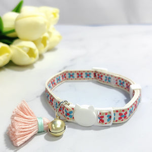 Adjustable Cat Collar – Safety Buckle with Bell