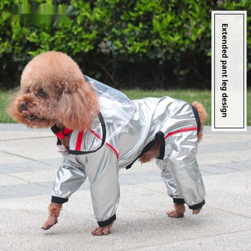 Full-Cover Dog Raincoat – Waterproof Four-Leg Pet Outfit
