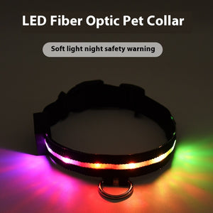 Colorful LED Dog Collar – Fun & Visible Walks