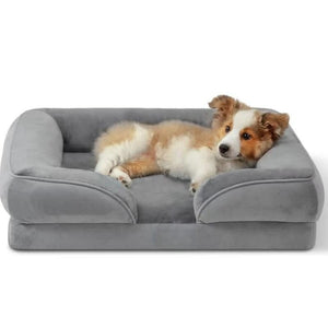 Cozy Plush Dog Sofa – Comfy & Easy to Clean