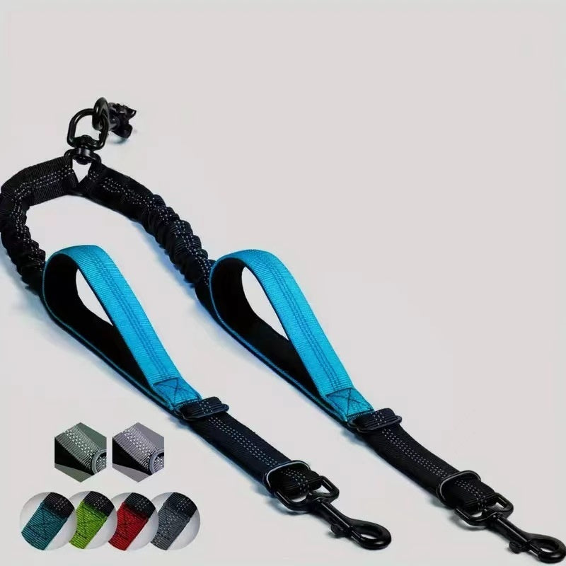 Durable Two-Dog Traction Belt for Comfortable Walks