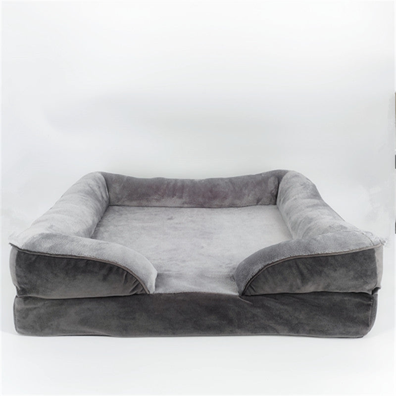 Cozy Plush Dog Sofa – Comfy & Easy to Clean