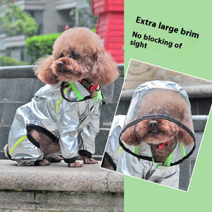 Full-Cover Dog Raincoat – Waterproof Four-Leg Pet Outfit