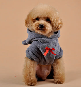Cute Bear Four-Leg Dog Pajamas – Soft Coral Fleece Outfit