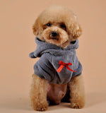 Cute Bear Four-Leg Dog Pajamas – Soft Coral Fleece Outfit