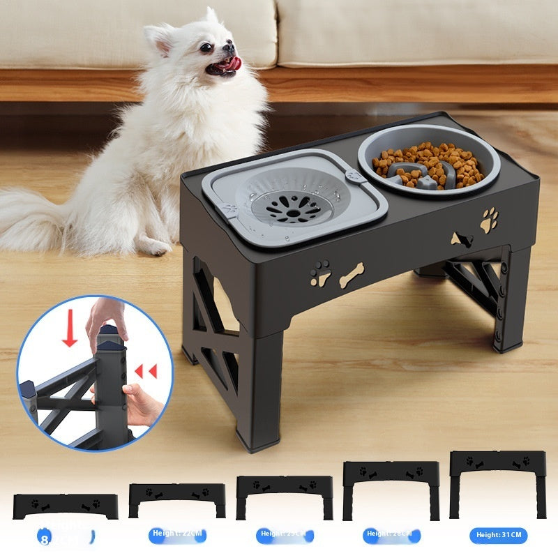 Happy Paws Double Bowl – Raised Stainless Steel Feeder