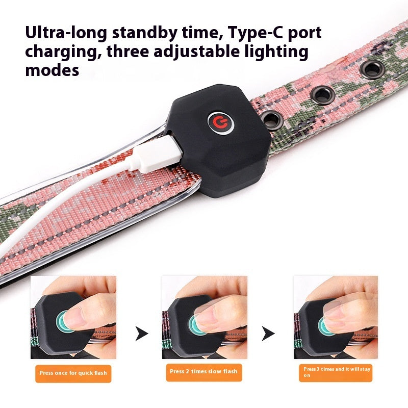 Bright Buddy Reflective LED Collar for Night Walks