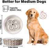 Durable Ceramic Dog Bowl – Prevents Gulping, Promotes Health