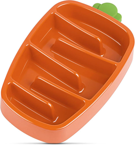 Carrot Slow Feeder Bowl for Small & Medium Dogs