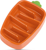 Carrot Slow Feeder Bowl for Small & Medium Dogs