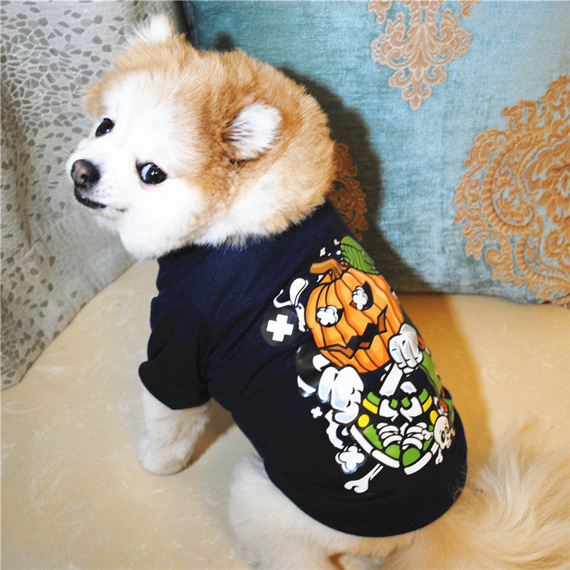 Casual Cotton Dog Tee – Breathable Summer Pet Outfit