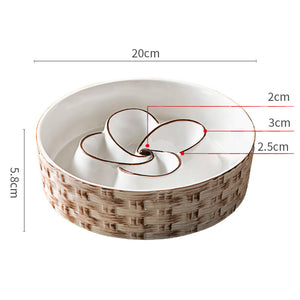 Durable Ceramic Dog Bowl – Prevents Gulping, Promotes Health