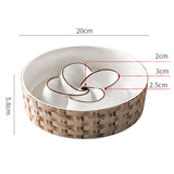 Durable Ceramic Dog Bowl – Prevents Gulping, Promotes Health