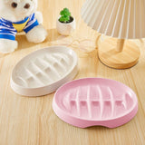 Anti-Gulping Cat & Dog Bowl – Slow Eating Made Fun