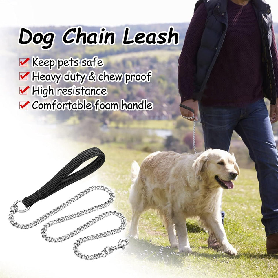 Heavy-Duty Chew-Proof Dog Leash with Padded Handle