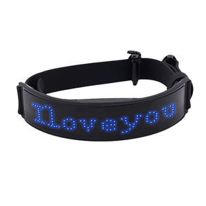 LED Display Dog Harness – Stylish Nighttime Visibility