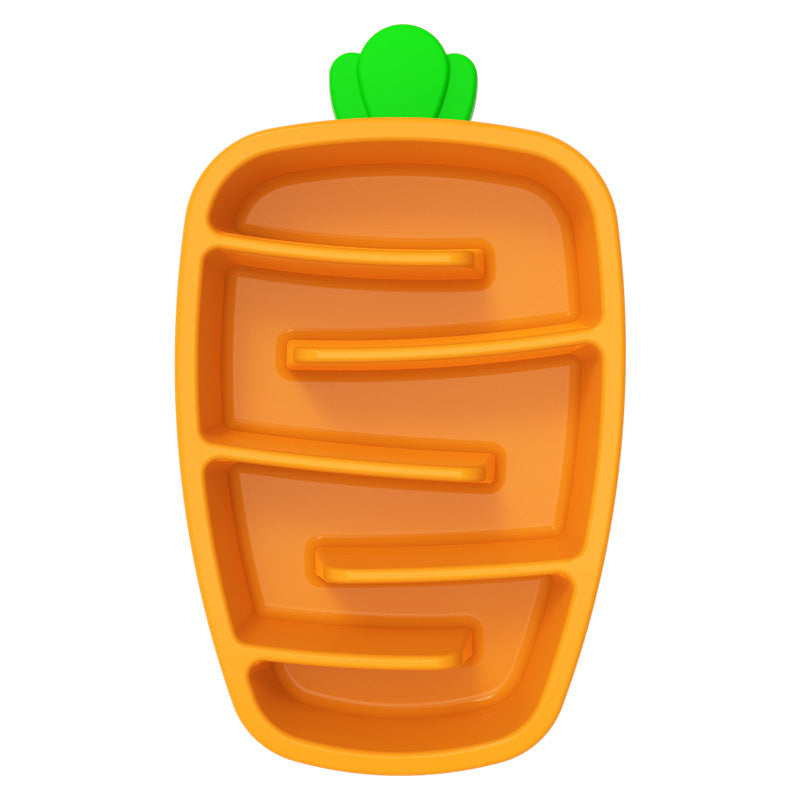 Carrot Slow Feeder Bowl for Small & Medium Dogs