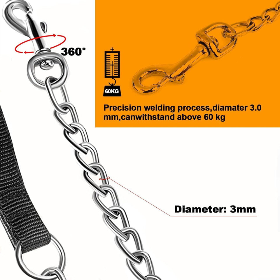 Heavy-Duty Chew-Proof Dog Leash with Padded Handle